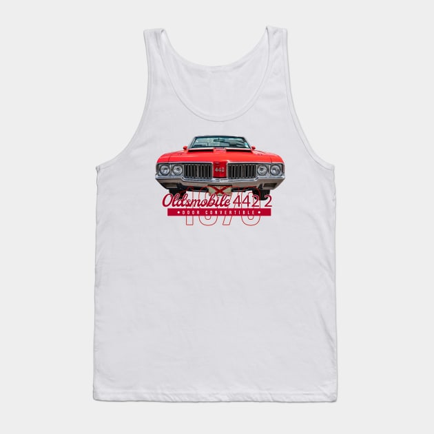 1970 Oldsmobile 442 2 Door Convertible Tank Top by Gestalt Imagery